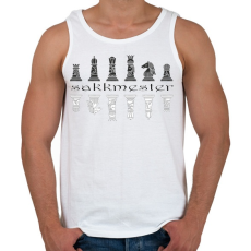 PRINTFASHION Sakkmester - Férfi atléta - Fehér