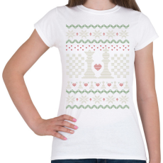 PRINTFASHION Sakkos csúnya pulcsi - Női póló - Fehér
