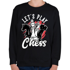 PRINTFASHION Sakkozzunk - Gyerek pulóver - Fekete