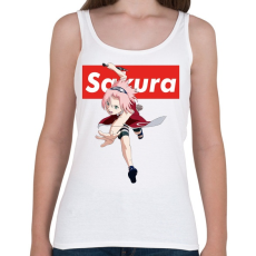 PRINTFASHION Sakura Haruno - Női atléta - Fehér
