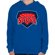PRINTFASHION SALSA 2 - Gyerek kapucnis pulóver - Királykék