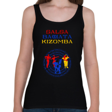 PRINTFASHION Salsa Bachata Kizomba dancer S0201-forBlack - Női atléta - Fekete női trikó