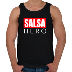 PRINTFASHION SALSA HERO - Férfi atléta - Fekete