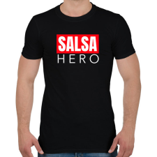 PRINTFASHION SALSA HERO - Férfi póló - Fekete férfi póló