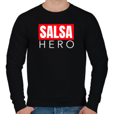 PRINTFASHION SALSA HERO - Férfi pulóver - Fekete férfi pulóver, kardigán