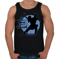 PRINTFASHION Salsa tánc - Férfi atléta - Fekete atléta, trikó