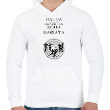 PRINTFASHION Salsa Zouk Bachata dancer S0203 black - Férfi kapucnis pulóver - Fehér férfi pulóver, kardigán