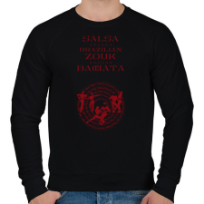 PRINTFASHION Salsa Zouk Bachata dancer S0205 red - Férfi pulóver - Fekete férfi pulóver, kardigán