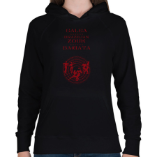 PRINTFASHION Salsa Zouk Bachata dancer S0205 red - Női kapucnis pulóver - Fekete női pulóver, kardigán