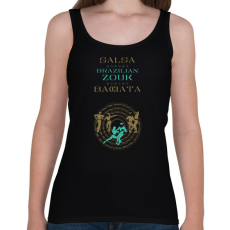 PRINTFASHION Salsa Zouk Bachata dancer S0206 green-gold - Női atléta - Fekete