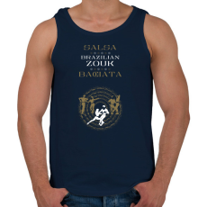 PRINTFASHION Salsa Zouk Bachata dancer S0208 gold-white - Férfi atléta - Sötétkék