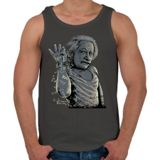 PRINTFASHION Salt Bae Einstein - Férfi atléta - Sötétszürke atléta, trikó