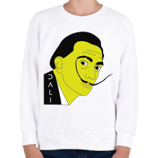 PRINTFASHION Salvador Dalí - Sárga - Gyerek pulóver - Fehér gyerek pulóver, kardigán