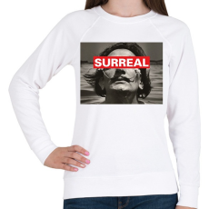 PRINTFASHION Salvador Dalí - Surreal - Női pulóver - Fehér