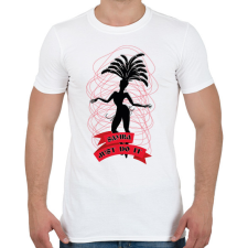 PRINTFASHION Samba  - Férfi póló - Fehér férfi póló