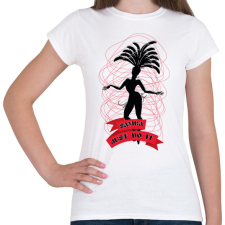 PRINTFASHION Samba - Női póló - Fehér női póló
