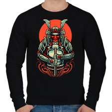 PRINTFASHION samurai - Férfi pulóver - Fekete férfi pulóver, kardigán