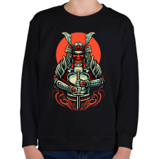 PRINTFASHION samurai - Gyerek pulóver - Fekete gyerek pulóver, kardigán