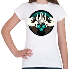 PRINTFASHION Samurai logo - Női póló - Fehér