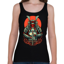 PRINTFASHION samurai - Női atléta - Fekete női trikó
