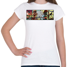 PRINTFASHION San Andreas - Női póló - Fehér női póló