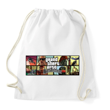 PRINTFASHION San Andreas - Sportzsák, Tornazsák - Fehér tornazsák