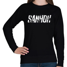PRINTFASHION Sanhok - Fehér felirat - PUBG - Női pulóver - Fekete női pulóver, kardigán