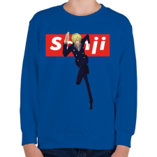 PRINTFASHION Sanji - Gyerek pulóver - Királykék gyerek pulóver, kardigán