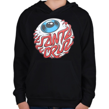 PRINTFASHION Santa Cruz - Gyerek kapucnis pulóver - Fekete gyerek pulóver, kardigán