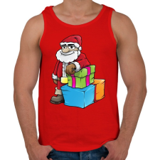 PRINTFASHION Santa - Férfi atléta - Piros atléta, trikó