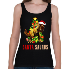 PRINTFASHION santa saurus - Női atléta - Fekete