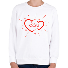 PRINTFASHION Sára - Gyerek pulóver - Fehér