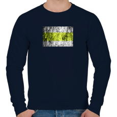 PRINTFASHION Sárgasáv minimál - Férfi pulóver - Sötétkék