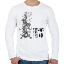 PRINTFASHION sárkány2 - Férfi hosszú ujjú póló - Fehér férfi póló