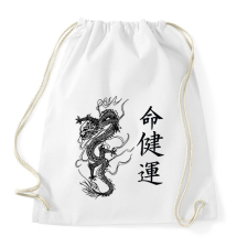 PRINTFASHION Sárkány 1 - Sportzsák, Tornazsák - Fehér tornazsák