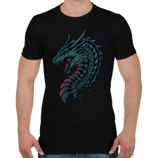 PRINTFASHION Sárkány  - Férfi póló - Fekete férfi póló