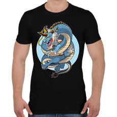 PRINTFASHION Sárkány  - Férfi póló - Fekete