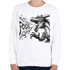 PRINTFASHION Sárkány - Gyerek pulóver - Fehér