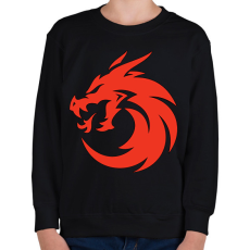 PRINTFASHION sárkány  - Gyerek pulóver - Fekete