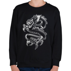 PRINTFASHION sárkány - Gyerek pulóver - Fekete