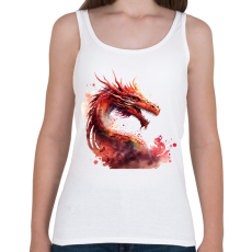 PRINTFASHION sárkány - Női atléta - Fehér