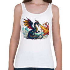 PRINTFASHION Sárkány - Női atléta - Fehér