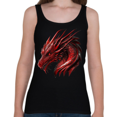 PRINTFASHION Sárkány - Női atléta - Fekete