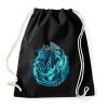 PRINTFASHION sárkány - Sportzsák, Tornazsák - Fekete