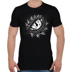 PRINTFASHION Sárkány szem - Férfi póló - Fekete