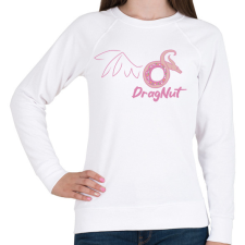 PRINTFASHION Sárkányfánk - Női pulóver - Fehér női pulóver, kardigán