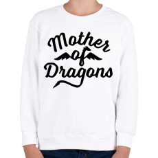 PRINTFASHION Sárkányok anyja - Gyerek pulóver - Fehér