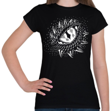 PRINTFASHION Sárkányszem - Női póló - Fekete női póló