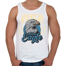 PRINTFASHION Sas 01 - American Eagle - Férfi atléta - Fehér atléta, trikó