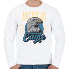 PRINTFASHION Sas 01 - American Eagle - Férfi pulóver - Fehér